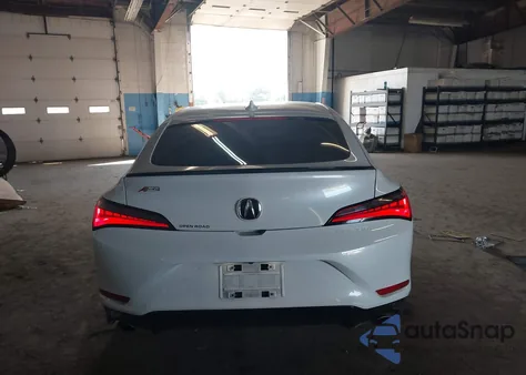 2025 Acura Integra A-Spec из США, поврежденный, VIN 19UDE4H32SA007586